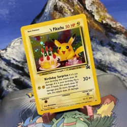 Birthday Pikachu - 24 Pokemon WOTC Promo - Holo MP 🎂 - Image 3