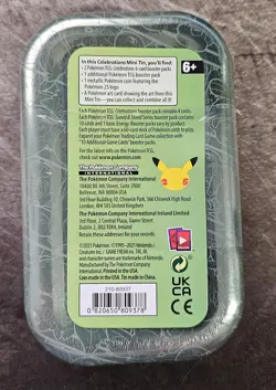 Pokemon Celebrations 25th Anniversary Mini Tin - Alola - Sealed 820650809378 - Image 2