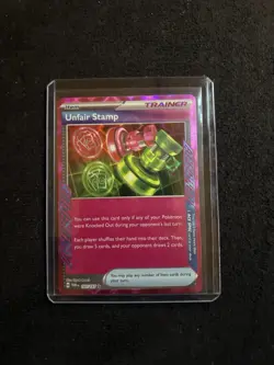 Pokemon Unfair Stamp - 165/167 - Ace Rare NM-Mint Twilight Masquerade - Image 1