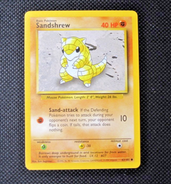Sandshrew 62/102 Base Set Pokemon Card NM - LP WotC - Image 1