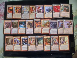 Warlord Saga of the Storm~Lot Of 24 Rare Cards 4 Foils! 5 Special!~Vintage HTF - Image 1
