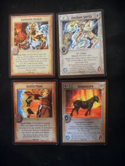 Warlord Saga of the Storm~Lot Of 24 Rare Cards 4 Foils! 5 Special!~Vintage HTF - Image 2