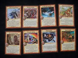 Warlord Saga of the Storm~Lot Of 24 Rare Cards 4 Foils! 5 Special!~Vintage HTF - Image 3