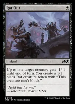 [MTG] Rat Out (0103) (WOE) LP-HP - Image 1