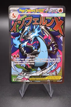 Pokemon TCG Mega Charizard X ex 023 Me: Mega Evolution Promo Holo NM - Image 1