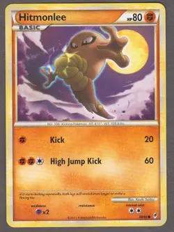 Hitmonlee 58/95 Call of Legends Common Fighting Pokemon Card 2011 NM Regular - Image 1
