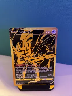 Pokemon TCG Zacian V SWSH076 Sword & Shield Black Star Promo MP - Image 1