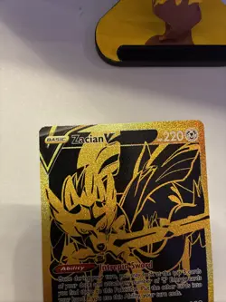 Pokemon TCG Zacian V SWSH076 Sword & Shield Black Star Promo MP - Image 3