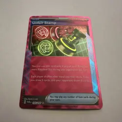 Unfair Stamp 165/167 ACE SPEC Rare 2024 Twilight Masquerade Pokemon Card TCG - Image 2