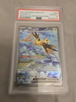 2023 POKEMON MEW EN-151 SPECIAL ILLUSTRATION RARE #202 ZAPDOS EX PSA 10 GEM Mint - Image 4
