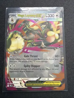 Mega Lopunny Ex 84/94 Holo NM - Pokemon Mega Evolution Phantasmal Flames - Image 1