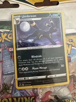 Pokemon TCG Sword & Shield Evolving Skies 3 Pack Blister Sealed (Umbreon Ver.) - Image 2