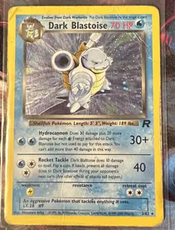 Pokemon TCG Dark Blastoise Team Rocket 3/82 Holo Rare HP. - Image 1