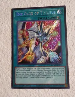 The Gaze of Timaeus - Maze of Muertos MZMU-EN013 Yu-Gi-Oh TCG Secret Rare NM/M - Image 1