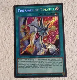 The Gaze of Timaeus - Maze of Muertos MZMU-EN013 Yu-Gi-Oh TCG Secret Rare NM/M - Image 2