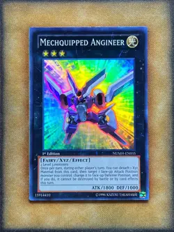 Yugioh Mechquipped Angineer NUMH-EN035 Super Rare 1st Ed LP - Image 1