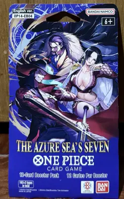 ONE PIECE TCG OP-14 The Azure Sea’s Seven Booster Pack Sleeved SEALED English - Image 1