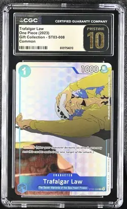 One Piece Trafalgar Law ST03-008 Gift Collection 2023 CGC Pristine 10 - Image 1