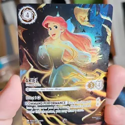 Disney Lorcana Ariel-Ethereal Voice Foil Boost Whispers in the Well 241/204 - Image 1