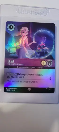 Frozen Elsa-Exploring the Unknown Character Card #208/204 FOIL Disney Lorcana - Image 1