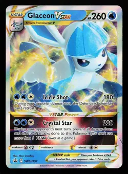 Glaceon VSTAR SWSH197 Holo Sword & Shield Promo Pokemon Card - Image 1