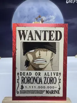 Roronoa Zoro #52 Wanted - One Piece Panini Treasure Box card 01/15 - Image 1