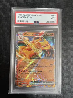 Pokemon TCG Charizard EX Card Scarlet & Violet 151 006/165 PSA 9 - Image 1