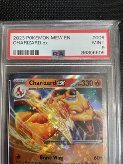 Pokemon TCG Charizard EX Card Scarlet & Violet 151 006/165 PSA 9 - Image 2