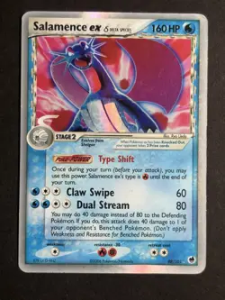 Salamence ex (Delta Species) 98/101 Dragon Frontiers Holo Pokemon Card - Image 1