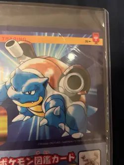 Pokemon Blastoise Japanese Postcard Jumbo ShoPro Zukan Card No. 066 Vintage - Image 2