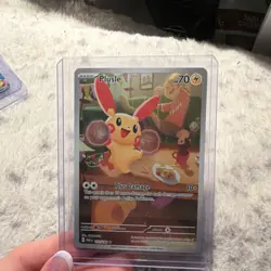 Plusle Rare Holo Pokemon Card SV04 Paradox Rift 193/182 Basic 70 HP - Image 1