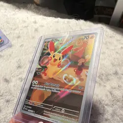 Plusle Rare Holo Pokemon Card SV04 Paradox Rift 193/182 Basic 70 HP - Image 3