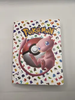 Pokemon Trading Card Binder Album – Mew Design – 4-Pocket Card Storage Book - Image 1