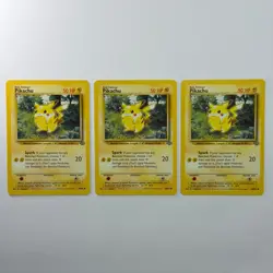 Pokemon TCG Pikachu Jungle #60/64 3-Card Lot WOTC Vintage 1999 - Image 1