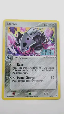 Pokemon Ex Crystal Guardians Lairon Holo Stamped 36/100 TCG Card - Image 1