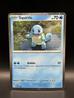 Squirtle 048 (swirl) - Pokemon Scarlet & Violet Black Star Promo Card - NM - Image 1