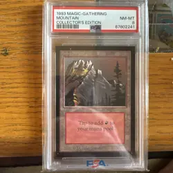 1993 Magic: the Gathering ✨MOUNTAIN✨ CE PSA 9 MtG WOTC - Image 1