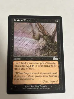 Rain of Filth U Urza's Saga 151 NM C - Image 1