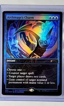 2022 MTG Magic the Gathering Store Championship Promo Foil #2 Archmage's Charm - Image 1