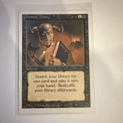 Magic The Gathering Demonic Tutor - Revised Ed - Image 1