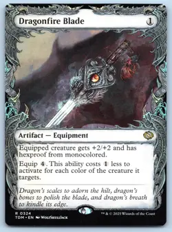Dragonfire Blade (Showcase) - Tarkir: Dragonstorm - MTG - Near Mint - Image 1