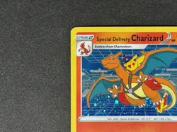 Pokemon TCG Special Delivery Charizard SWSH075 Near Mint Holo Promo Pikachu - Image 3