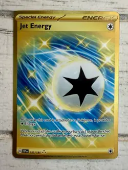 Pokemon Jet Energy 252/191 Sv08: Surging Sparks Holo Hyper Rare Special Energy!! - Image 1