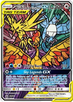 1x Moltres & Zapdos & Articuno GX - SM210 - SM Black Star Promo NM-Mint Pokemon - Image 1