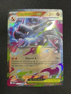 Pokemon Mega Charizard X EX 013/094 PFL Full Art Rare Holo EX NM - Image 2