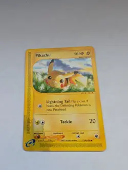 Pokemon Pikachu 124/165 Expedition Base Set Regular LP - Image 1