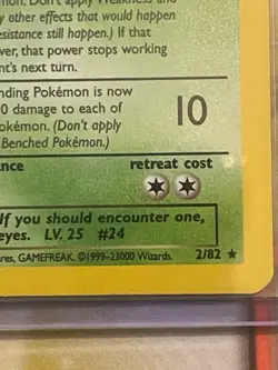 Pokemon TCG - Dark Arbok 2/82 Holo Rare - Team Rocket Set - Date Error - LP - Image 2