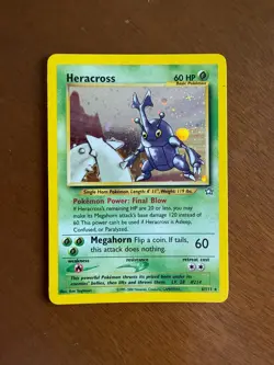 Pokemon TCG Heracross #6 [NM] Neo Genesis Holo Rare Vintage - Image 1