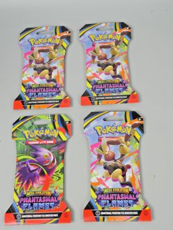 Pokemon TCG - PHANTASMAL FLAMES - Sleeved Booster - 4 Packs - Image 1