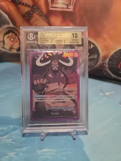 One Piece Super Pre-Release Kaido Leader ST04-001 BGS Pristine 10 English - Image 1